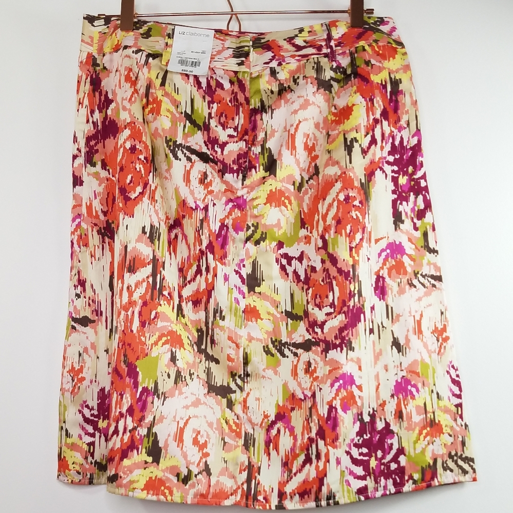 Liz Clairborne coral lantana multi skirt - Picture 8 of 11
